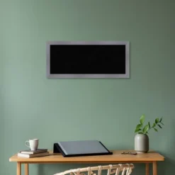 32"x14" Edwin Wood Frame Black Cork Board Gray - Amanti Art: Wall Mounted, Bulletin Display, Office Decor -Home Furniture GUEST 56588aa2 2845 4ae4 9298 8a6b29fcfafd
