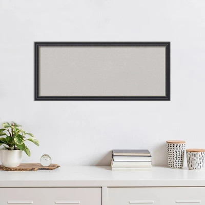 Amanti Art 32"x14" Stylish Wood Frame Gray Cork Board Black - : Wall Mounted Bulletin Board, Custom Framed, Home Organization 9 Amanti Art 32"x14" Stylish Wood Frame Gray Cork Board Black - : Wall Mounted Bulletin Board, Custom Framed, Home Organization - Image 7