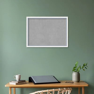 30"x22" Morgan Framed Magnetic Board White/Blue - Amanti Art: Metal, Wall Mount, No Choking Hazard 7 30"x22" Morgan Framed Magnetic Board White/Blue - Amanti Art: Metal, Wall Mount, No Choking Hazard - Image 5