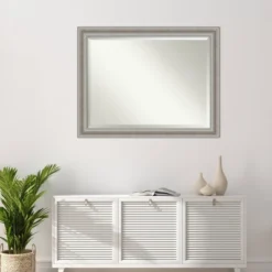 46" X 36" Parlor Framed Wall Mirror Silver - Amanti Art 12 46" X 36" Parlor Framed Wall Mirror Silver - Amanti Art -Home Furniture GUEST 5bff39fd 20ba 4280 93d5 67682cd05370