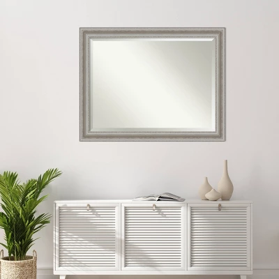 46" X 36" Parlor Framed Wall Mirror Silver - Amanti Art 7 46" X 36" Parlor Framed Wall Mirror Silver - Amanti Art - Image 5