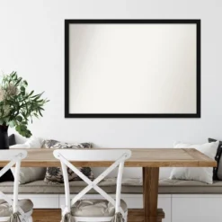 40" X 29" Non-Beveled Avon Black Narrow Wall Mirror - Amanti Art -Home Furniture GUEST 5ceec810 d652 4092 806b fe485197736d