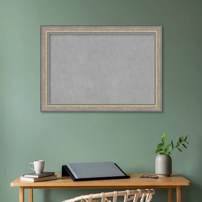 41"x29" Framed Magnetic Board Fleur Champagne Silver - Amanti Art: Real Wood, Wall-Mounted, Metal Presentation Board 8 41"x29" Framed Magnetic Board Fleur Champagne Silver - Amanti Art: Real Wood, Wall-Mounted, Metal Presentation Board - Image 6