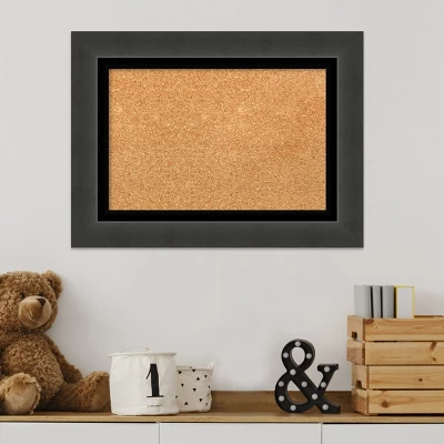 Amanti Art Tuxedo Black Framed Corkboard, Natural Cork 7 Amanti Art Tuxedo Black Framed Corkboard, Natural Cork - Image 5