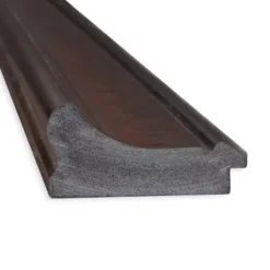 21" X 55" Non-Beveled Vogue Bronze Full Length On The Door Mirror - Amanti Art