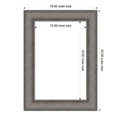 Amanti Art Burnished Concrete Framed Dry Erase Magnetic Board -Home Furniture GUEST 606cc22a bfd9 4569 b2b2 6bc6db9c9703