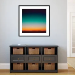 33" X 33" Sunrise Flying By Caroline Mint Framed Wall Art Print Black - Amanti Art -Home Furniture GUEST 60700fdd 3f1a 403c 8050 ecade71e6d08