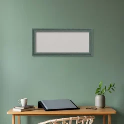 33"x15" Upcycled Wood Frame Gray Cork Board Teal - Amanti Art -Home Furniture GUEST 60d5e87a 3e48 45d4 87c1 f1deb8b08b8d