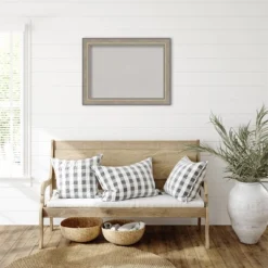 33"x25" Wood Frame Gray Cork Board Fleur Champagne Silver - Amanti Art -Home Furniture GUEST 63ce2328 5a4e 4806 96c0 61e9844ba097