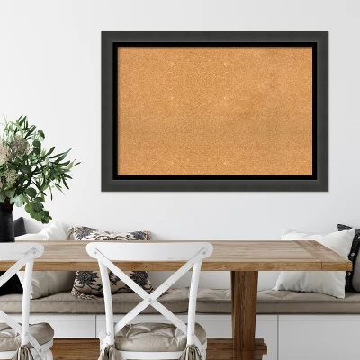 Amanti Art Tuxedo Black Framed Corkboard, Natural Cork 9 Amanti Art Tuxedo Black Framed Corkboard, Natural Cork - Image 7