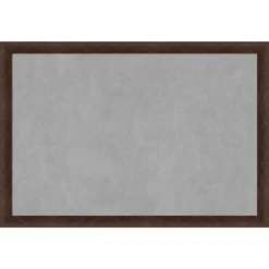 39"x27" Narrow Framed Magnetic Board Warm Walnut - Amanti Art: Metal Wall Mount, Office Decor, No Choking Hazard -Home Furniture GUEST 65cdd037 be59 4a6e 8d0c 2f87730cdf93