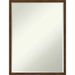 Amanti Art Carlisle Narrow Petite Bevel Wood Bathroom Wall Mirror -Home Furniture GUEST 66911b99 986b 41c2 8a0e 574b84c82247