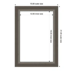 Amanti Art Domus Dark Silver Framed Dry Erase Magnetic Board -Home Furniture GUEST 68898d64 bc1b 44dc aa3b 78415abb1763