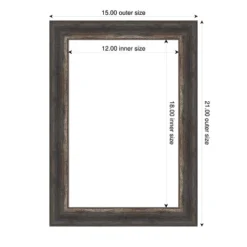 Amanti Art Bark Rustic Char Narrow Framed Dry Erase Magnetic Board -Home Furniture GUEST 68c801bb 63d6 4bad b13c 348fe5a5a8d1