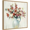 22" X 22" Coastal Bouquet Autumn By Silvia Vassileva Framed Canvas Wall Art Light Brown - Amanti Art -Home Furniture GUEST 68d564ce 0422 460e bf37 4944032b1901