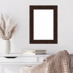 Amanti Art William Mottled Bronze Narrow Framed Dry Erase Magnetic Board -Home Furniture GUEST 68dd2095 e379 4307 955a e2c35ff97374