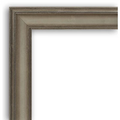 24" X 30" Non-Beveled Mezzanine Antique Silver Narrow Wood Wall Mirror - Amanti Art 4 24" X 30" Non-Beveled Mezzanine Antique Silver Narrow Wood Wall Mirror - Amanti Art - Image 2