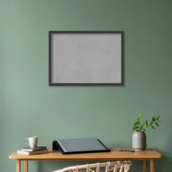 30"x22" Framed Magnetic Board Black - Amanti Art -Home Furniture GUEST 698e5223 926a 4dd0 898a b2623ce5f8d0