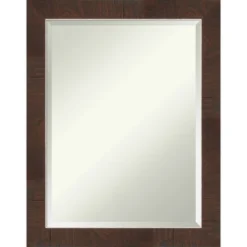 Wildwood Framed Bathroom Vanity Wall Mirror Brown - Amanti Art -Home Furniture GUEST 69b1b3f4 5310 4581 b972 82f30b7c5ae4
