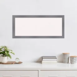 32"x14" Edwin Wood Frame White Cork Board Gray - Amanti Art -Home Furniture GUEST 6a012bed c3a5 48f1 9c5c 6d1daaa74333