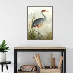 22" X 30" Heron By Aimee Wilson Framed Canvas Wall Art Gray Wash - Amanti Art -Home Furniture GUEST 6a7a54a1 87e5 4ec4 ac68 26e501c7d692