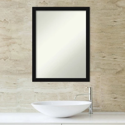 Amanti Art Avon Black Narrow Non-Beveled Bathroom Wall Mirror 7 Amanti Art Avon Black Narrow Non-Beveled Bathroom Wall Mirror - Image 5