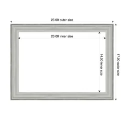 Amanti Art Bel Volto Silver Framed Dry Erase Magnetic Board -Home Furniture GUEST 6ca63328 16c8 4543 882b df47317779c5