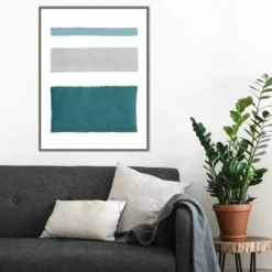22" X 30" Painted Weaving IV Blue Green By Piper Rhue Framed Canvas Wall Art Gray Wash - Amanti Art 13 22" X 30" Painted Weaving IV Blue Green By Piper Rhue Framed Canvas Wall Art Gray Wash - Amanti Art -Home Furniture GUEST 6cdd5899 4b1a 4d5d baf2 41985810c17d