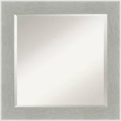 Glam Framed Bathroom Vanity Wall Mirror Linen Gray - Amanti Art -Home Furniture GUEST 6d09accd 84df 4a3f b229 03ace69ae757