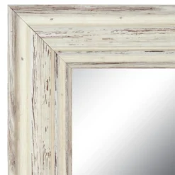 32" X 26" Country White Wash Framed Wall Mirror - Amanti Art -Home Furniture GUEST 6d1e0c3f 4a36 430f 93df 0c80c7ead081