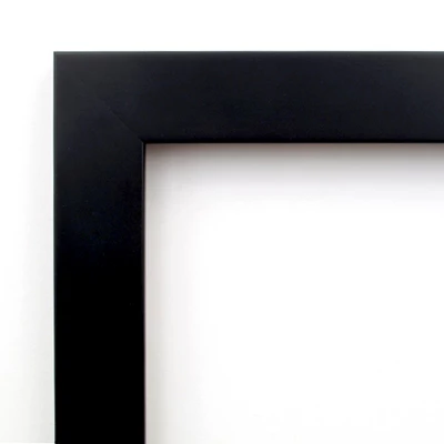 Black Museum Non-Beveled Wood Bathroom Wall Mirror 4 Black Museum Non-Beveled Wood Bathroom Wall Mirror - Image 2