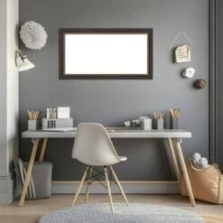 Amanti Art 15"x27" Ashton Black Framed Magnetic Dry Erase Board -Home Furniture GUEST 70738b97 bc78 4636 80ec 5d0f6390c09a