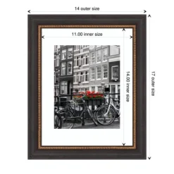 Amanti Art Ashton Black Wood Picture Frame -Home Furniture GUEST 70f22081 b68c 4d6e b620 b27d25e276b3