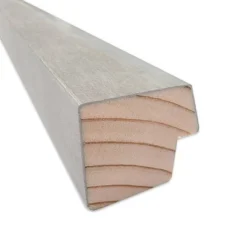 20"x26" Non-Beveled Two Tone Wood Wall Mirror For Bathroom, Silver - Amanti Art: Includes Mounting Hardware