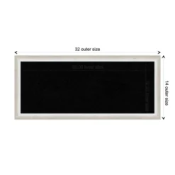 32"x14" Two Tone Wood Frame Black Cork Board Silver - Amanti Art -Home Furniture GUEST 720f5d6f 5757 476b b112 4ad0ba332e72