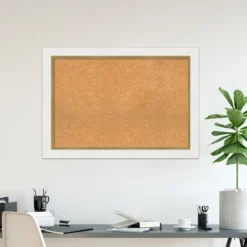 Amanti Art Eva Framed Corkboard, Natural Cork -Home Furniture GUEST 727a11e0 6b44 4665 b19e 9dbd417b6d36