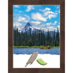Amanti Art Wildwood Brown Narrow Picture Frame -Home Furniture GUEST 72999e5c 73ce 4601 8e83 d300975ca80e