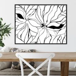 30" X 22" Sernea By Ritikia Gandhi Framed Canvas Wall Art Black - Amanti Art -Home Furniture GUEST 72e57703 e892 4ee4 806d 81fb9c6fe015