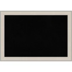 40"x28" Cottage Wood Frame Black Cork Board White/Silver - Amanti Art: Elegant Wall Mount Bulletin Board For Office & Home -Home Furniture GUEST 735c965a e48a 4f90 8c1d 8232d288ea87