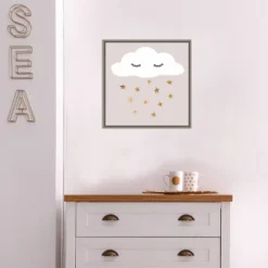 16" X 16" Nap Time II By Victoria Barnes Framed Canvas Wall Art Gray Wash - Amanti Art -Home Furniture GUEST 73b47f88 e7be 4a6a 8969 f85595ee2541