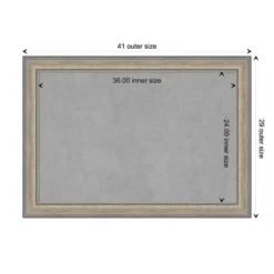 41"x29" Framed Magnetic Board Fleur Champagne Silver - Amanti Art: Real Wood, Wall-Mounted, Metal Presentation Board 18 41"x29" Framed Magnetic Board Fleur Champagne Silver - Amanti Art: Real Wood, Wall-Mounted, Metal Presentation Board -Home Furniture GUEST 73e919a1 e714 479d 806b 37280c053a16