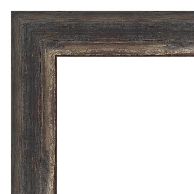 40" X 28" Bark Rustic Char Narrow Framed Wall Mirror Brown - Amanti Art 4 40" X 28" Bark Rustic Char Narrow Framed Wall Mirror Brown - Amanti Art - Image 2