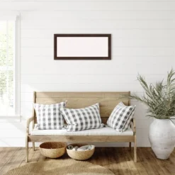 33"x15" Narrow Wood Frame White Cork Board Warm Walnut - Amanti Art -Home Furniture GUEST 75a90b9a af4d 4f22 97c9 699a2350873c