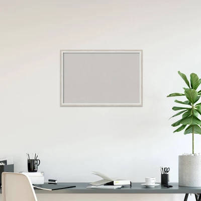 38"x26" Two Tone Wood Frame Gray Cork Board Silver - Amanti Art 8 38"x26" Two Tone Wood Frame Gray Cork Board Silver - Amanti Art - Image 6