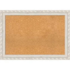 42"x30" Opera Wood Frame Natural Cork Board Off-White - Amanti Art: Wall Mount, Bulletin Board, Custom Framed -Home Furniture GUEST 75d67c11 f2fe 4686 93bf 1e07809598ee