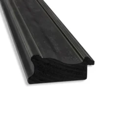 30" X 30" Non-Beveled Shipwreck Black Narrow Bathroom Wall Mirror - Amanti Art