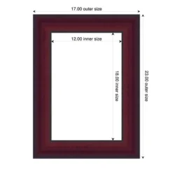 Amanti Art Canterbury Cherry Framed Dry Erase Magnetic Board -Home Furniture GUEST 766276a7 57f8 4179 be65 cdc7efc95941