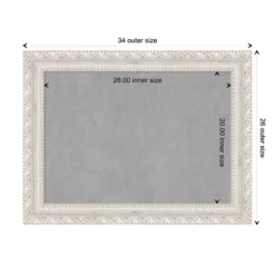 34"x26" Opera Framed Magnetic Board Off-White - Amanti Art: Real Wood, Steel, Wall Mount, Home & Office Decor -Home Furniture GUEST 78bac3be 105f 46c1 8486 ad89a91eb26f