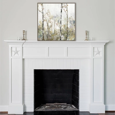 30" X 30" Soft Birch Forest II By Allison Pearce Framed Canvas Wall Art Print - Amanti Art 7 30" X 30" Soft Birch Forest II By Allison Pearce Framed Canvas Wall Art Print - Amanti Art - Image 5