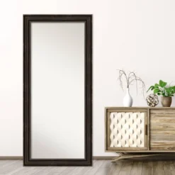 30" X 66" Non-Beveled Stately Bronze Full Length Floor Leaner Mirror - Amanti Art -Home Furniture GUEST 7abdffed e58d 4eff b2bf ae0c2eebbfa8